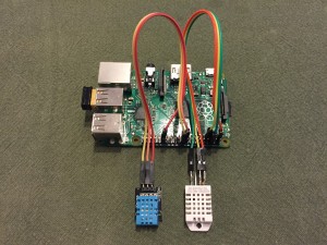 Sensores DHT11 y DHT22 conectados a la Raspberry Pi